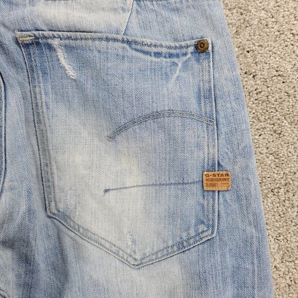 G-Star Type C 3D Loose Jeans Womens 26 Blue Tapered Barrel Light Wash Denim - Picture 4 of 16